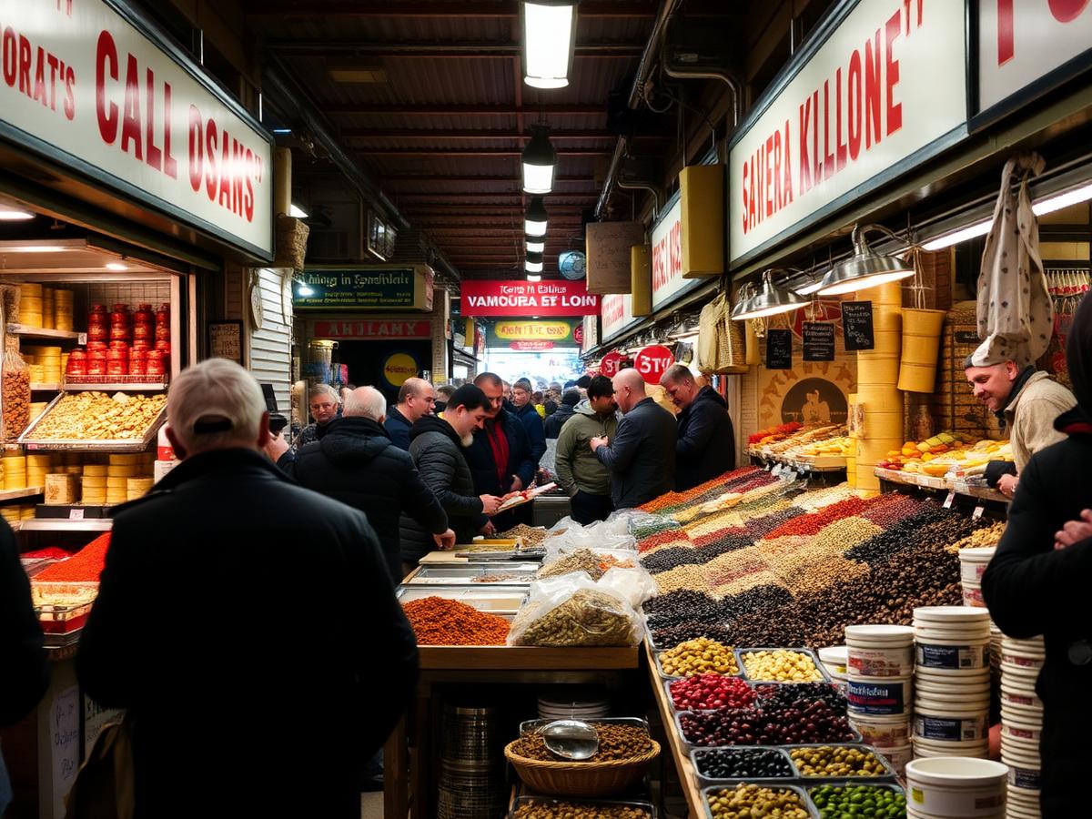 Olives, feta & market finds